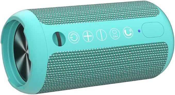 Ortizan X10 Portable Bluetooth Speaker, IPX7 Waterproof, Wireless, Teal | 24W Loud Stereo Sound, Deep Bass, Bluetooth 5.3, RGB Lights, Dual Pairing, 30H Playtime for Home/Outdoor/Party, Birthday Gift - Image 4