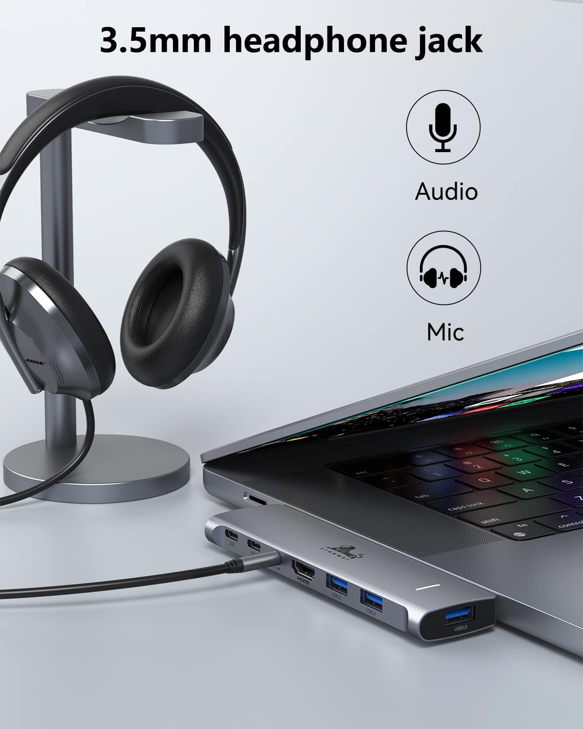 USB C Hub for MacBook Pro, Multiport Adapter MacBook Accessories - Image 8
