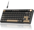 RK ROYAL KLUDGE R75 Wired Mechanical Keyboard with Volume Knob, 75% Mechanical Gaming Keyboard Gasket Mount, Hot Swappable Silver Switch, MDA Profile PBT Keycaps, Creamy Keyboards, Black by RKROYALKLUDGE