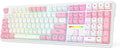 Redragon K745 PRO Wireless 108-Key Gasket RGB Gaming Keyboard, 4 Hotkeys | Extra Shortcut Keys, 0-Delay Tri-Mode, Cushioned Noise Dampening for Creamy Thocky Sound, Unfaded PBT Keycaps, PRO Software by REDRAGON