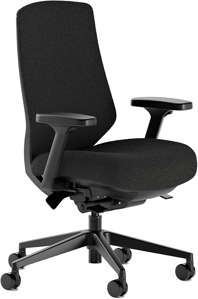 Branch Ergonomic Chair Pro, Mesh Office Chair with 14 Points of Adjustment | Height, Depth and Tilt Adjustable, 5D Armrests, Forward Tilt, Smooth Recline, and Lumbar Support, Black Boucle by Branch