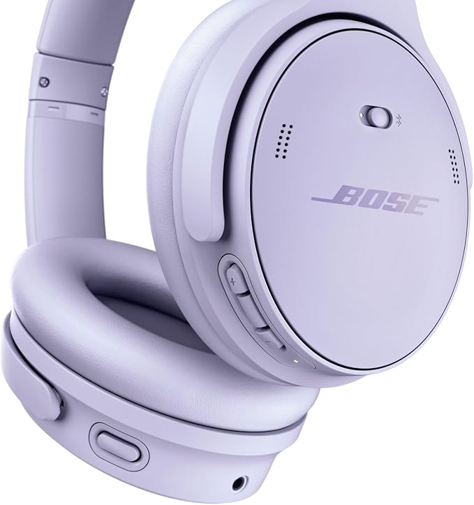 Bose QuietComfort Wireless Noise Cancelling Headphones, Bluetooth Over Ear Headphones with Up to 24 Hours of Battery Life, Chilled Lilac - Limited Edition Color (Renewed) - Image 5