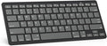 OMOTON Ultra-Slim Bluetooth Keyboard for iPad,iPad Pro/Air/Mini,iPhone | Stable Wireless iOS Keyboard with 12 Multimedia Keys, Portable for Office, Business, Travel, School, Graphite Black & Gray by OMOTON