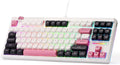 Redragon K729 80% Wired Gasket RGB Gaming Keyboard, 87 Keys TKL Mechanical Keyboard w/Knob Control, Mix-Color PBT Keycaps, Hot-Swap South-Facing Socket & 5-Layer Dampener, Custom Linear Switch by REDRAGON