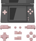 eXtremeRate Cherry Blossoms Pink Replacement Full Set Buttons for Nintendo DS Lite Handheld Console, Custom D-pad A B X Y Start Select R L Power Volume Keys for Nintendo DS Lite NDSL - Console Without by eXtremeRate