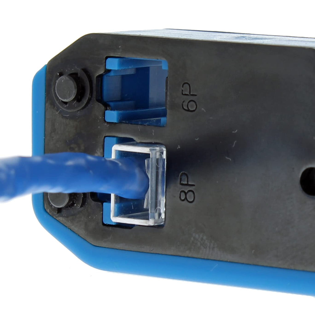 IDEAL Electrical 33-396 Data/Voice Modular Plug Crimp Tool Kit, Crimping Tool for CAT3/5e/6 Cables, RJ-45 (8P8C) & RJ-11 (6P6C, 6P4C, 6P2C) w/ 20 Plugs - Image 8