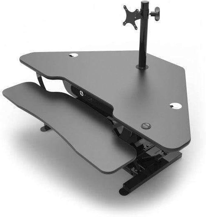 Heavy Duty Monitor Arm - Height Adjustable Desk Mount for 13” to 32" Screens - 360° Rotation, VESA Compatible, Steel Construction - Holds Up to 22 lbs | Black - Image 5
