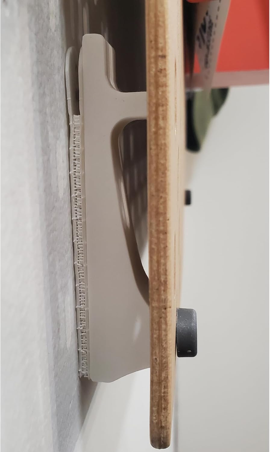 'Just Hanging Pegboards' Pegboard Wall Mounting Hardware, Compatible with IKEA SKADIS, Compatible with Command Strips. No Wall Holes Required. Pegboard Screws not Included. (Matte Black) - Image 5