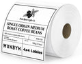 MUNBYN 4x4 Thermal Labels, 500 Sheets/Roll, White by MUNBYN