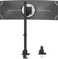 24-57'' Ultrawide Monitor Desk Mount, Extra Tall Aluminum Monitor Arm | Low Profile, Topside Clamp/Grommet Mounting, Tilt, Swivel, Rotate, Holds up to 59.4lbs, VESA 75x75/100x100 mm, Black by PUTILSENMOUNT
