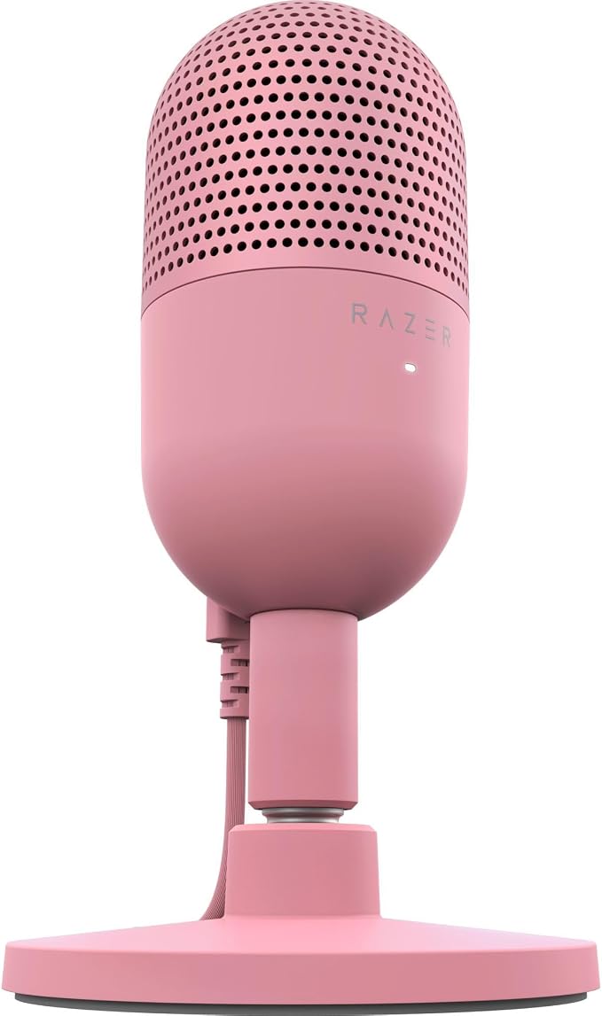 Razer Seiren V3 Mini USB Microphone, Supercardioid Condenser Mic, Pink | Tap-to-Mute Sensor with LED Indicator, Shock Absorber, Ultra Compact, Works with OBS, Discord, Zoom, Teams - Image 8