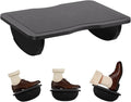 Ergonomic Wooden Foot Rest for Under Desk at Work (Black) by Atoping