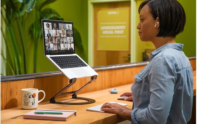 Twelve South Curve Flex | Ergonomic Height & Angle Adjustable Aluminum Laptop/MacBook Stand/Riser, fits 10"-17" - Image 7