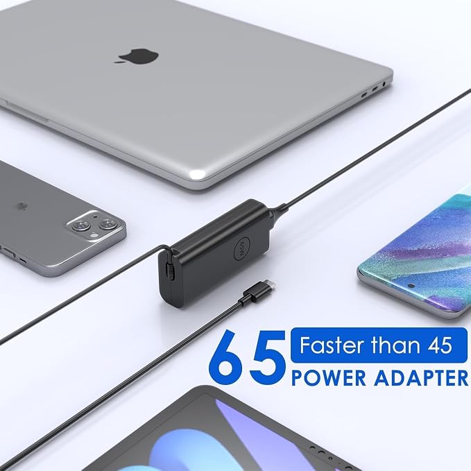 DECSZDY Replacement for Dell Laptop Charger 65W USB-C;Compatible with All Dell Computer 65 Watt USB Type C Power Adapter - Image 8