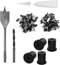 Starlink cable routing kit,starlink ethernet adapter,4pcs star link wall bushing grommets accessories for cable wall pass through with 1" spade drill bit 40pcs wall wire clips by fatyehx