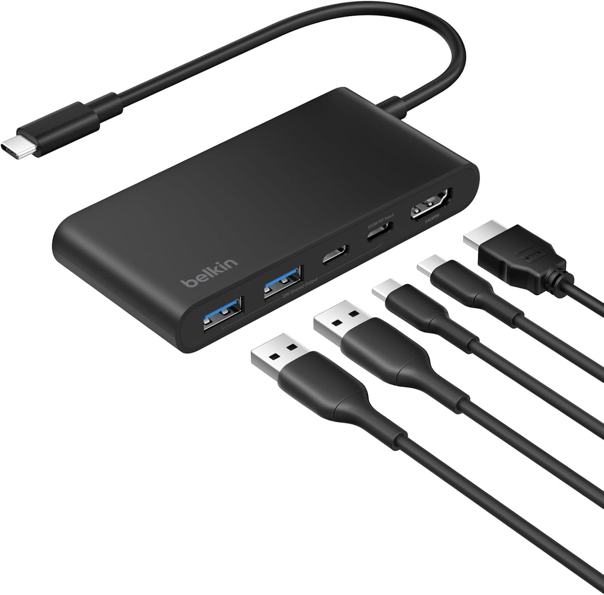 Belkin USB-C Hub 5-Port 4K HDMI 2.0 100W PD for MacBook, iPad & laptops by Belkin