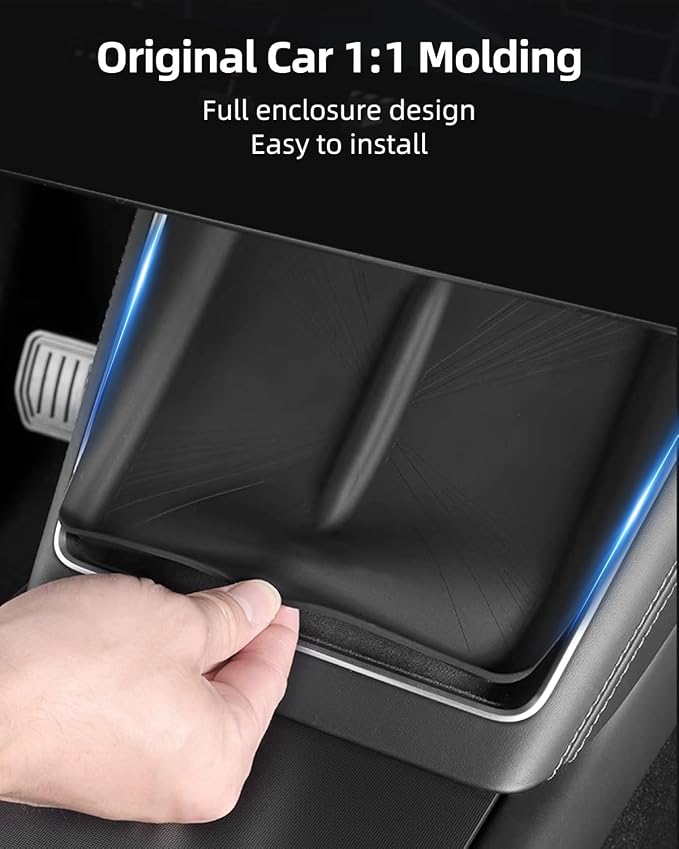 Model Y Juniper Centre Control Wireless Charging Mat，Center Console Wireless Charger Pad Compatible with Tesla Model Y 2024 2025 2026 - Image 5