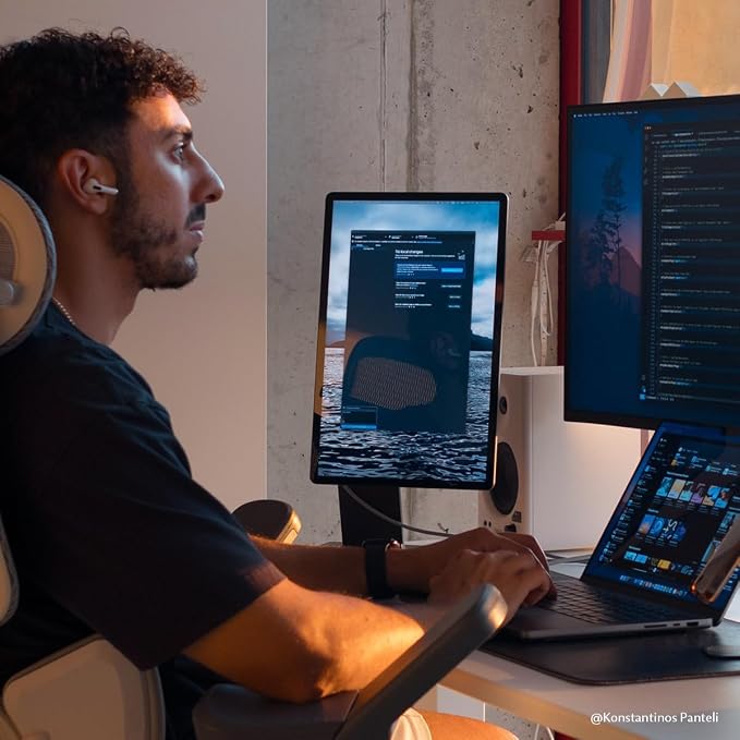 SOTSU FlipAction Pro 16" Gen 2 | 2.5K Portable Monitor | 2560 x 1600 (WQXGA) | 120 Hz | 100% DCI-P3 | 400 Nits | Pivot Rotate | Full Metal CNC | Perfect Match for Mac and Windows (Universe Black) - Image 7