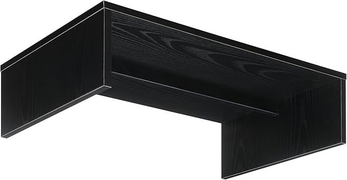 Convenience Concepts 121041CH Designs2Go Small TV/Monitor Riser for TVs up to 26" Small TV/Monitor Riser Small, Black - Image 4
