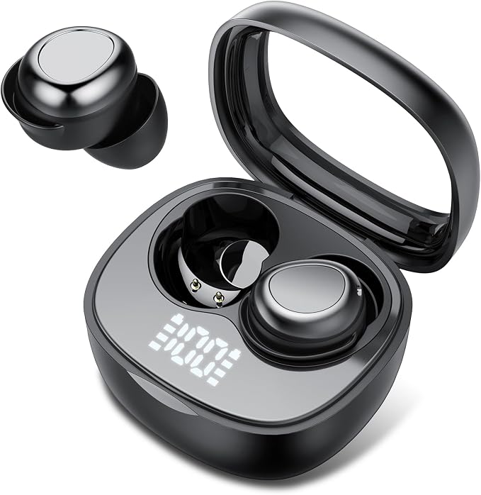 Wireless Earbuds, Hybrid ANC 40dB Noise Cancelling Headphones, 55H Playtime, Bluetooth 5.4, 10mm Drivers with 5 EQ, ENC Dual Mic, IPX7 Waterproof, Transparent Mode, Digital Battery Display iOS/Android by Rulefiss