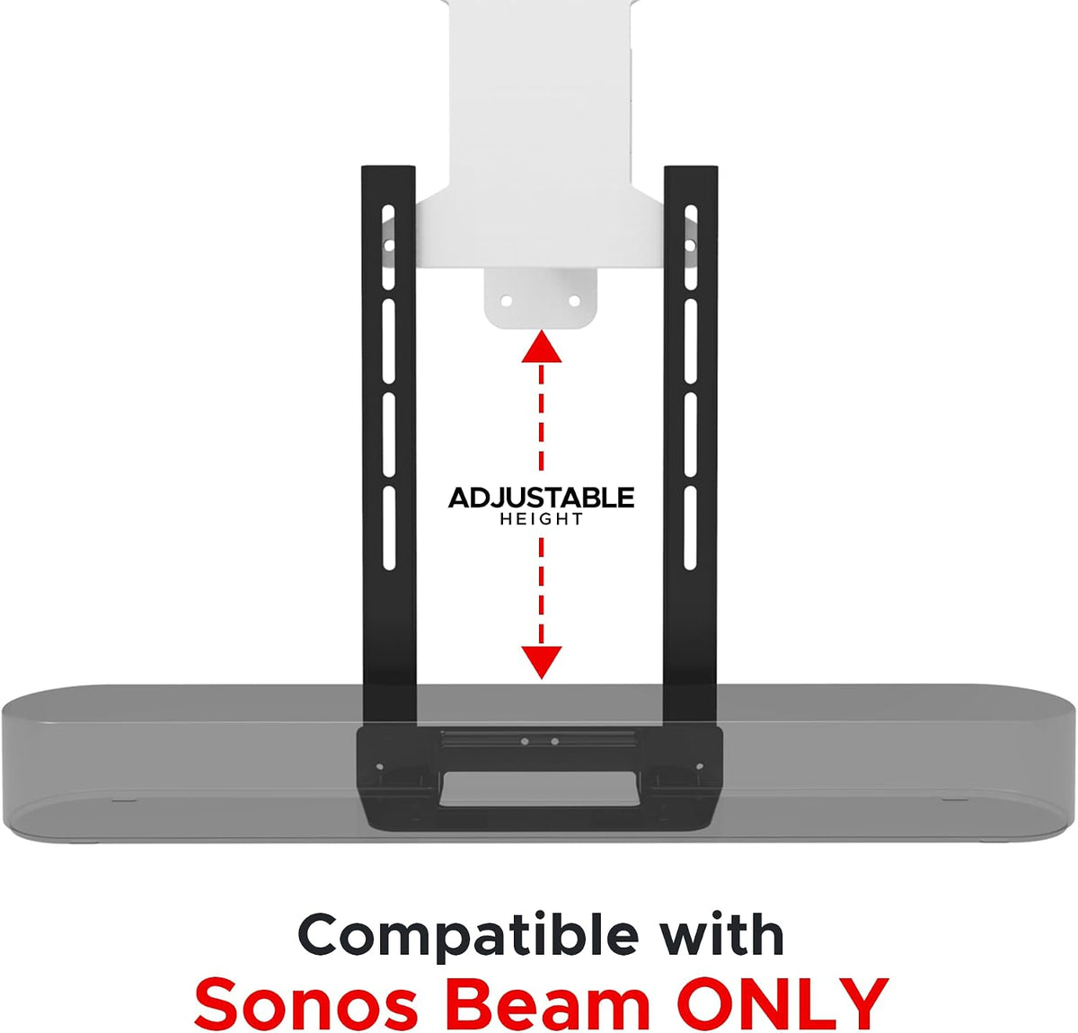 Soundbar TV Mount Attachment for Sonos Beam Gen 1& 2 Only, Black - Image 6