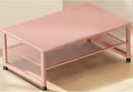 ECOLOVI 2-Tier Computer Monitor Stand Riser, Printer & Laptop Stand, Office Desk Accessories, Workspace Desk Organizer for Home Office Supplies, Rose by ECOLOVI