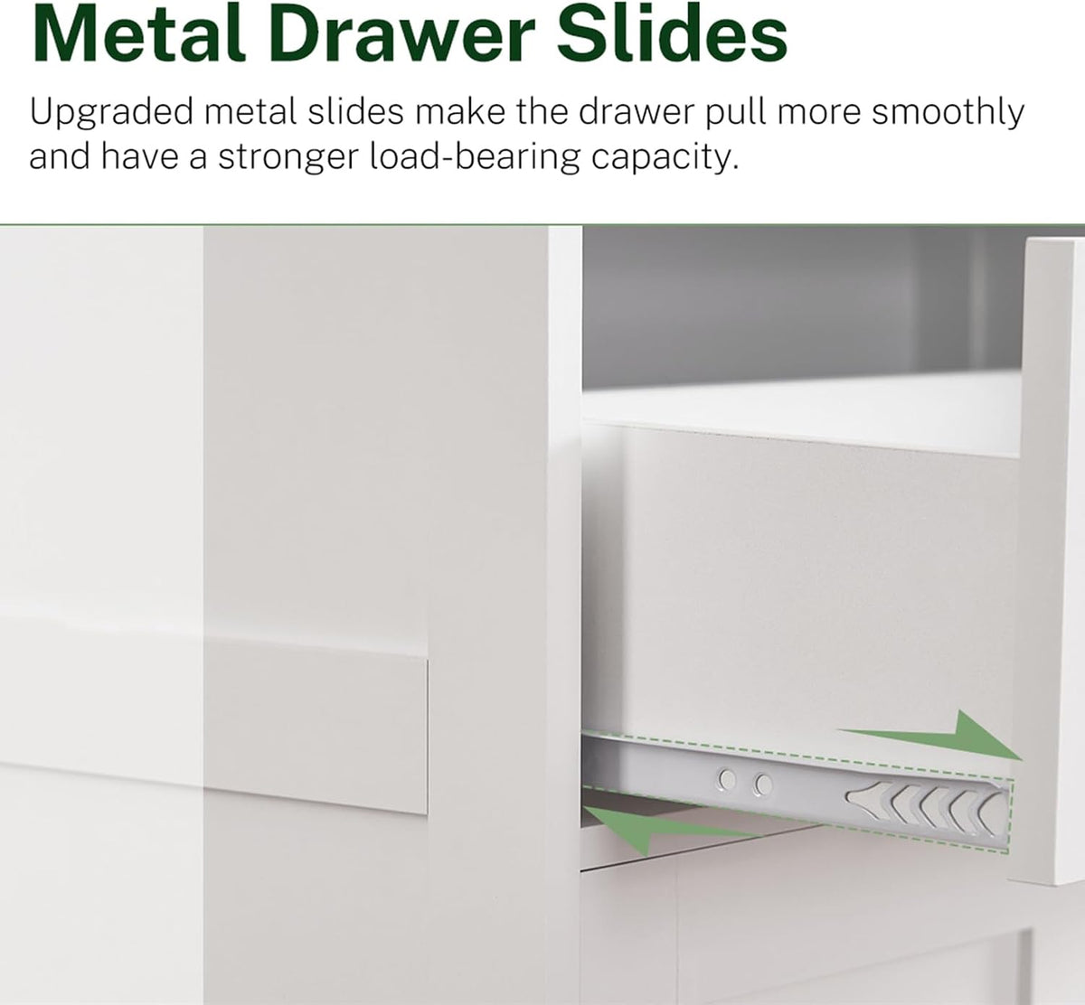 Bathroom Storage Cabinet with Adjustable Shelf & Large Drawer - Image 7