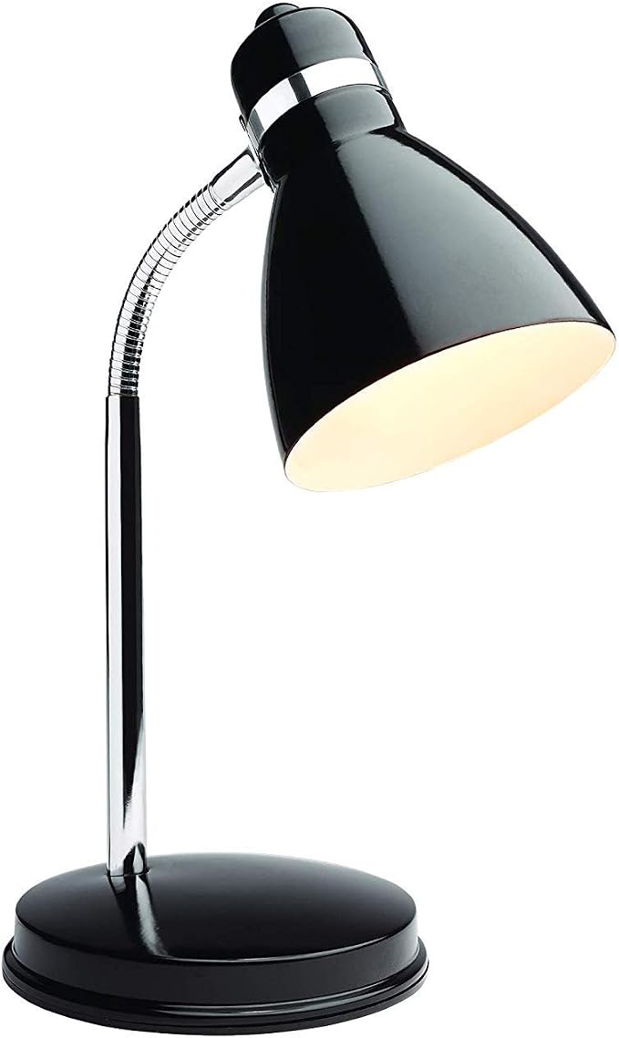 Newhouse Lighting NHDK-OX-BK Oxford Black Metal Flexible Classic Desk or Table Lamp for Office or Bedroom Use by NewhouseLighting
