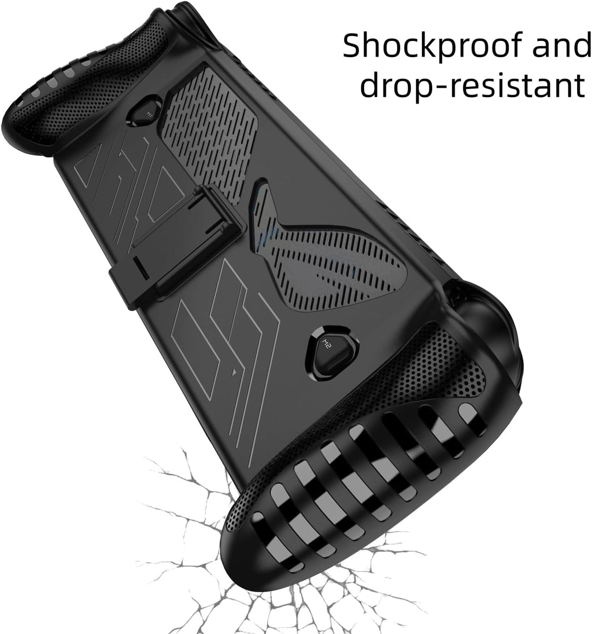 Protective Cover Case for ASUS ROG XBOX Ally X/Ally Gaming Handheld Console with Stand Base, Shockproof TPU Protector Cover for ROG XBOX Ally X Accessories (Black) - Image 7