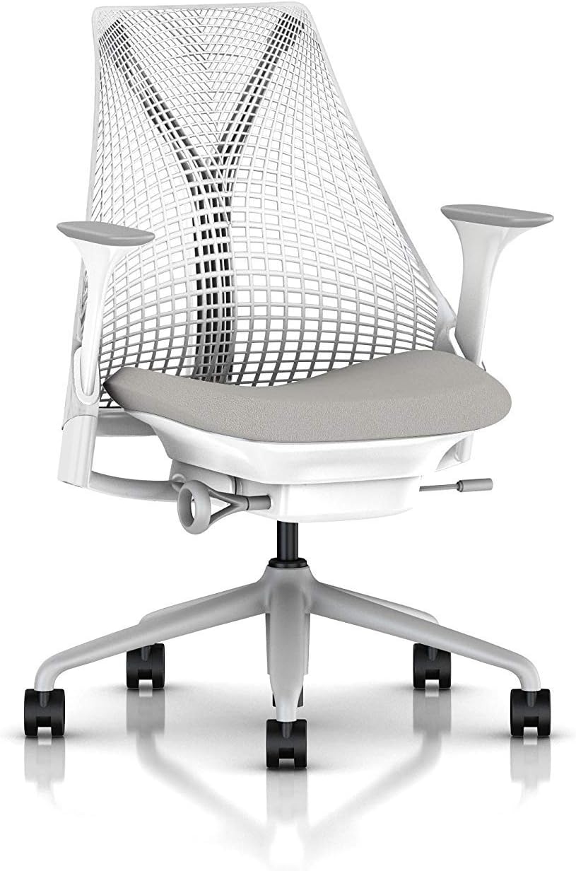 Arm Pads Caps Replacement for Herman Miller Sayl Office Chair, Fixed and Height-Adjustable Armrest, Light Gray Vinyl (1-Pair) - Image 6