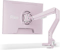 Pixio PS1S Wave Pink Single Monitor Arm Stand Desk Mount - Fits up to 32 inches Monitors and up to 19.8lbs. VESA Compatibility and Integrated Cable Management by Pixio
