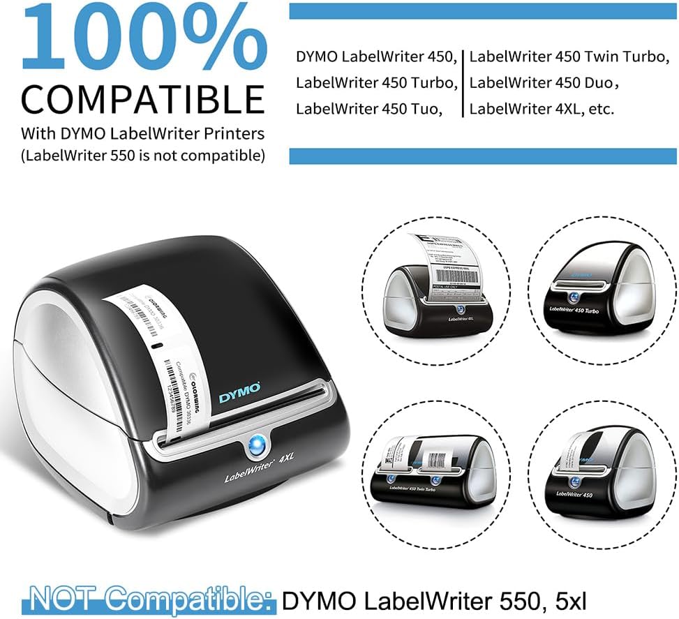 Compatible with Dymo 30336(1" x 2-1/8") LabelWriter Address & Barcode Label - Image 3