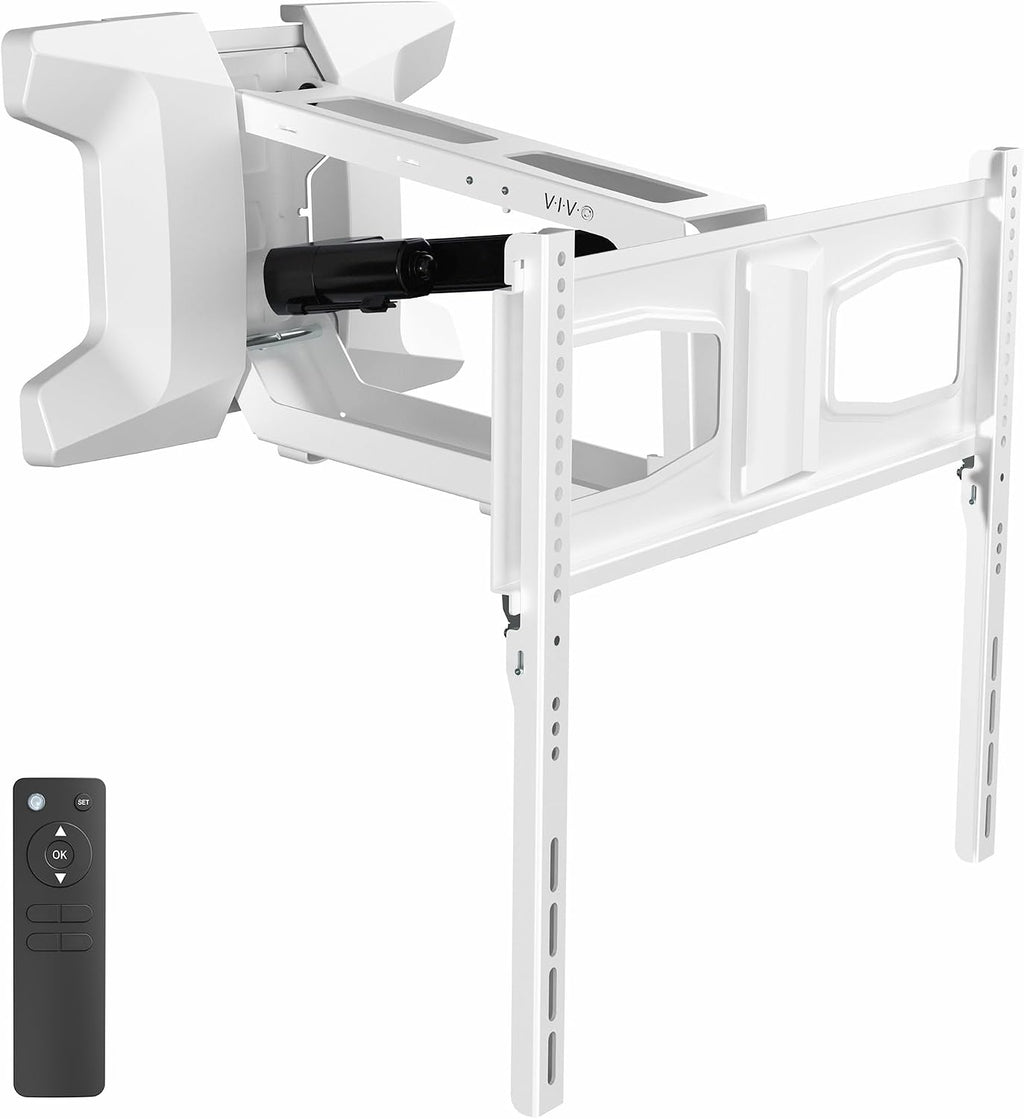 VIVO White Motorized TV Wall Mount for 37-70 in Screens, MOUNT-E-M070R-W by VIVO