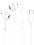 USB C Headphones Wired for iPhone 17/16/15 Pro Max Plus, Type C Earbuds with Microphone & Remote Noise Cancelling Earphones for iPad, Galaxy S25/S24/S23/S22/S21/S20/Ultra Note 10/20, Pixel 7/6/5/4 by MeliyaSmartwatchAccessories
