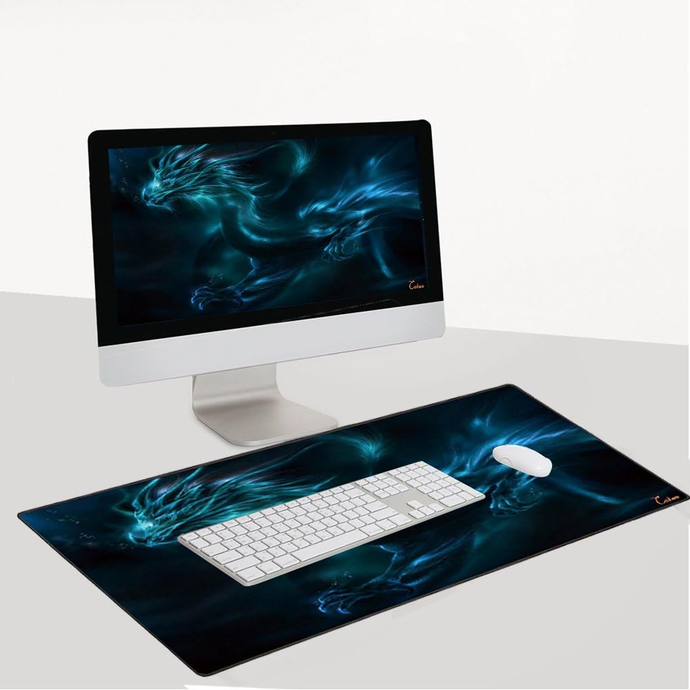 XXL Professional Large Mouse Pad & Computer Game Mouse Mat (35.4x15.7x0.1IN, Dragon) - Image 6