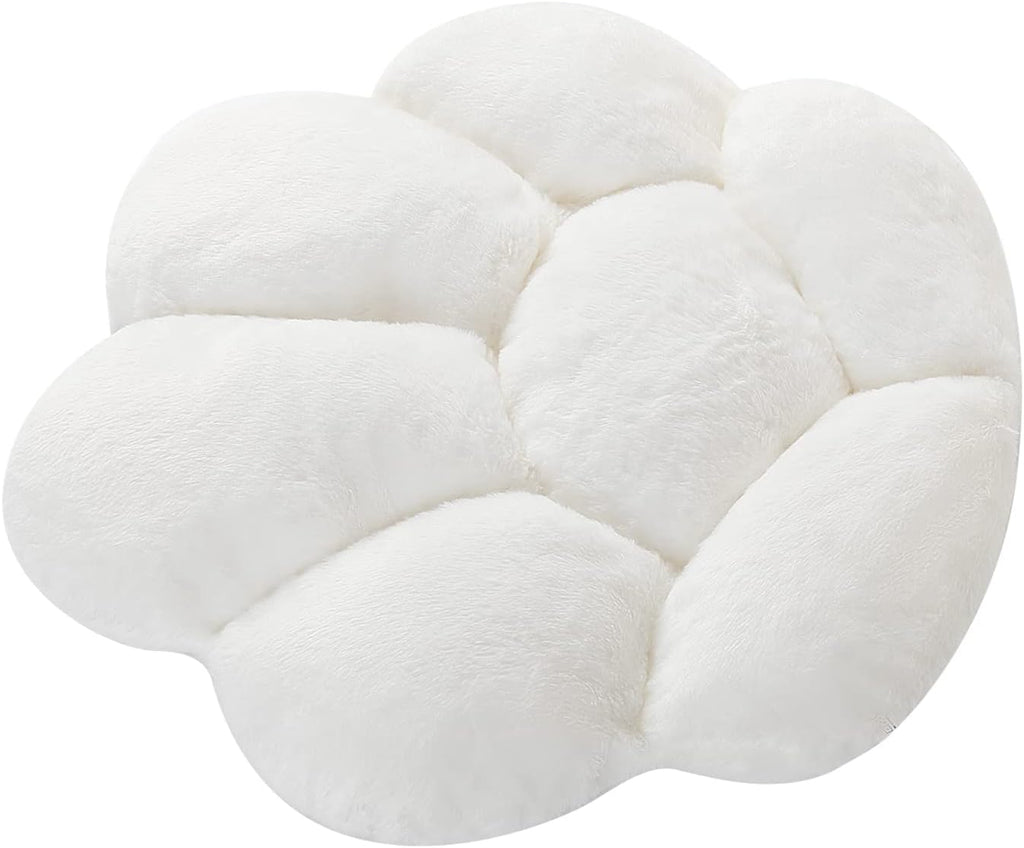 Ditucu Cat Paw Cushion Kawaii Chair Cushions 27.5 x 23.6 inch Cute Stuff Seat Pad Comfy Lazy Sofa Office Floor Pillow for Gaming Chairs Room Decor White - Image 7