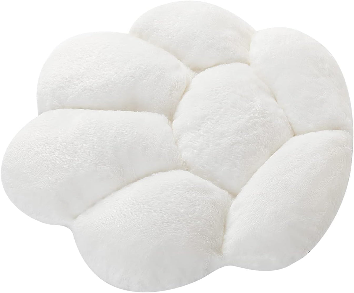 Ditucu Cat Paw Cushion Kawaii Chair Cushions 27.5 x 23.6 inch Cute Stuff Seat Pad Comfy Lazy Sofa Office Floor Pillow for Gaming Chairs Room Decor White - Image 7
