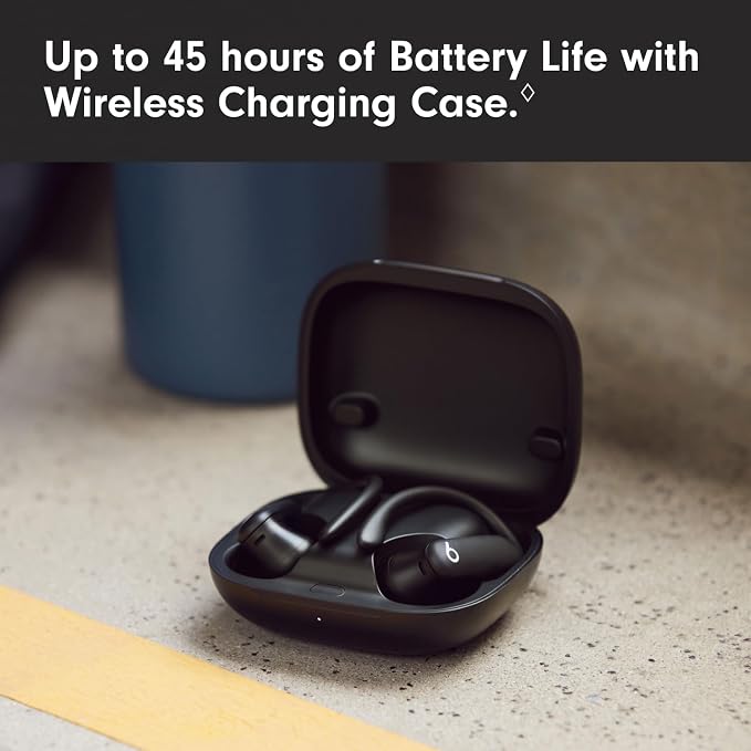 Beats Powerbeats Pro 2 - Wireless Noise Cancelling Workout Earbuds with Secure- Fit Earhooks, Up to 45-Hour Battery with Charging Case, Sweat & Water Resistant, Heart Rate Monitoring - Jet Black | High-performance audio with 12-hour battery and IPX4 wa... - Image 8