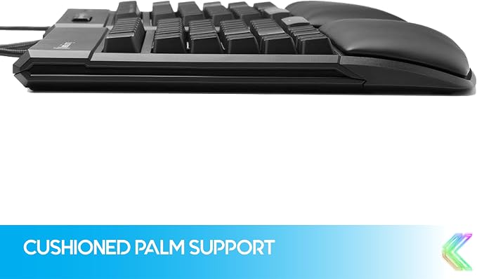 KINESIS Freestyle Edge RGB Plus Split Mechanical Keyboard | Hotswap Linear Switches | RGB | Ergonomic | Detachable Palm Support | Fully Programmable | Mac Keycaps Included | Lift Kit Included - Image 8