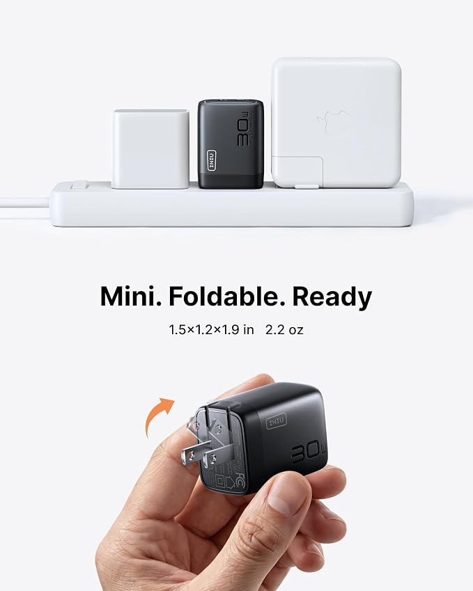 INIU 30W GaN Fast Charging USB C Charger, Block with Smart Phone Protection | 2-Pack, ETL Safety Certified, for Office & Travel, Dual Port Wall Adapter Block for iPhone 17 16 Pro iPad Samsung Google etc - Image 5
