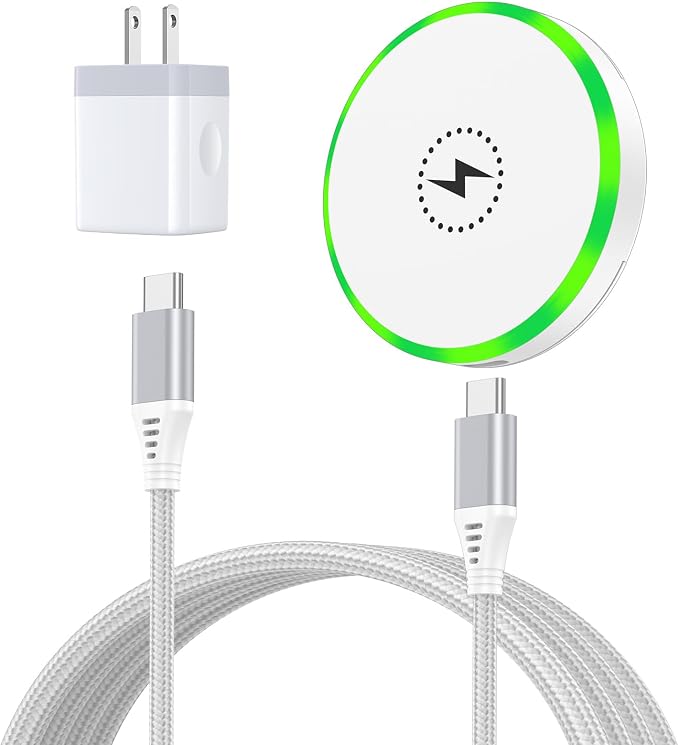 Magnetic Charger for Samsung Wireless Charger Android 25W Fast Charging Pad | for Galaxy S26 Ultra/S25 Plus/S23 FE/S22/S21/S20/Z Flip 7, Magsafe Charger with 30W USB C Power Adapter for iPhone 17/16/15 by Sicodo