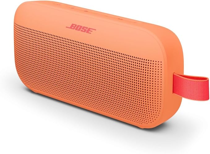 Bose SoundLink Flex Bluetooth Speaker (2nd Gen) - Portable Outdoor Speaker with Hi-Fi Audio, Waterproof and Dustproof, USB-C, Up to 12 Hours Battery Life, Sunset Peach - Limited Edition Color by Unknown