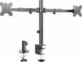 VIVO Dual LCD LED 21 to 32 inch Monitor Desk Mount, Heavy Duty, Adjustable Telescoping Arms, Flush Wall Setup, Fits 2 Screens, Black, STAND-V002E by Unknown
