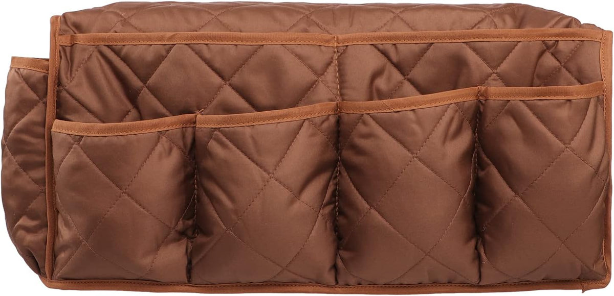 2 in 1 Waterproof Armrest Covers Sofa Arm Organizer with 14 Pockets for Tablet Magazines TV Remote Holder, Anti-Slip Recliner Couch Armchair Slipcover Furniture Sofa Arm Protector Storage Caddy Pouch - Image 3