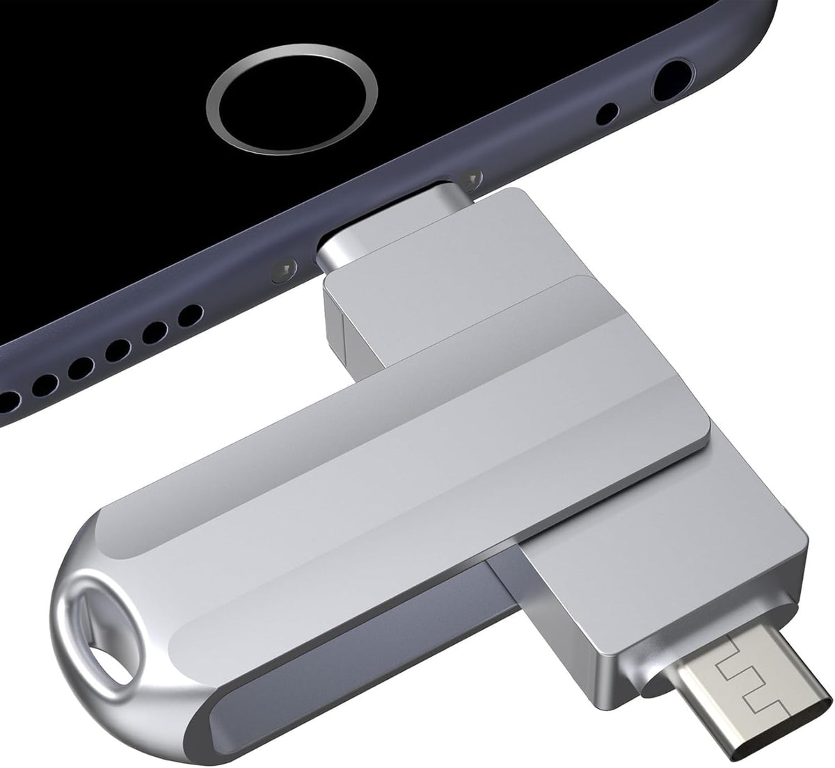 64GB Flash Drive for iPhone/iPad, USB-C Photo Stick with USB-A Adapter by OG O2G Flash