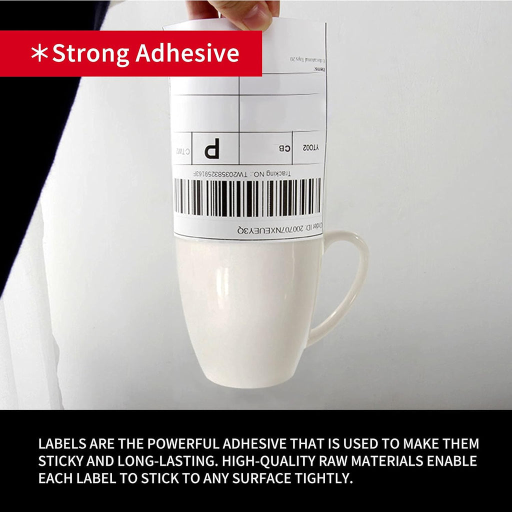 Misofuki 4x6 1 Stack 1000 Labels Fanfold Direct Thermal Shipping Labels Compatible with Rollo, MUNBYN, Zebra, Fargo Label Printer, Permanent Adhesive White Commercial Grade Labels for Thermal Printers - Image 5