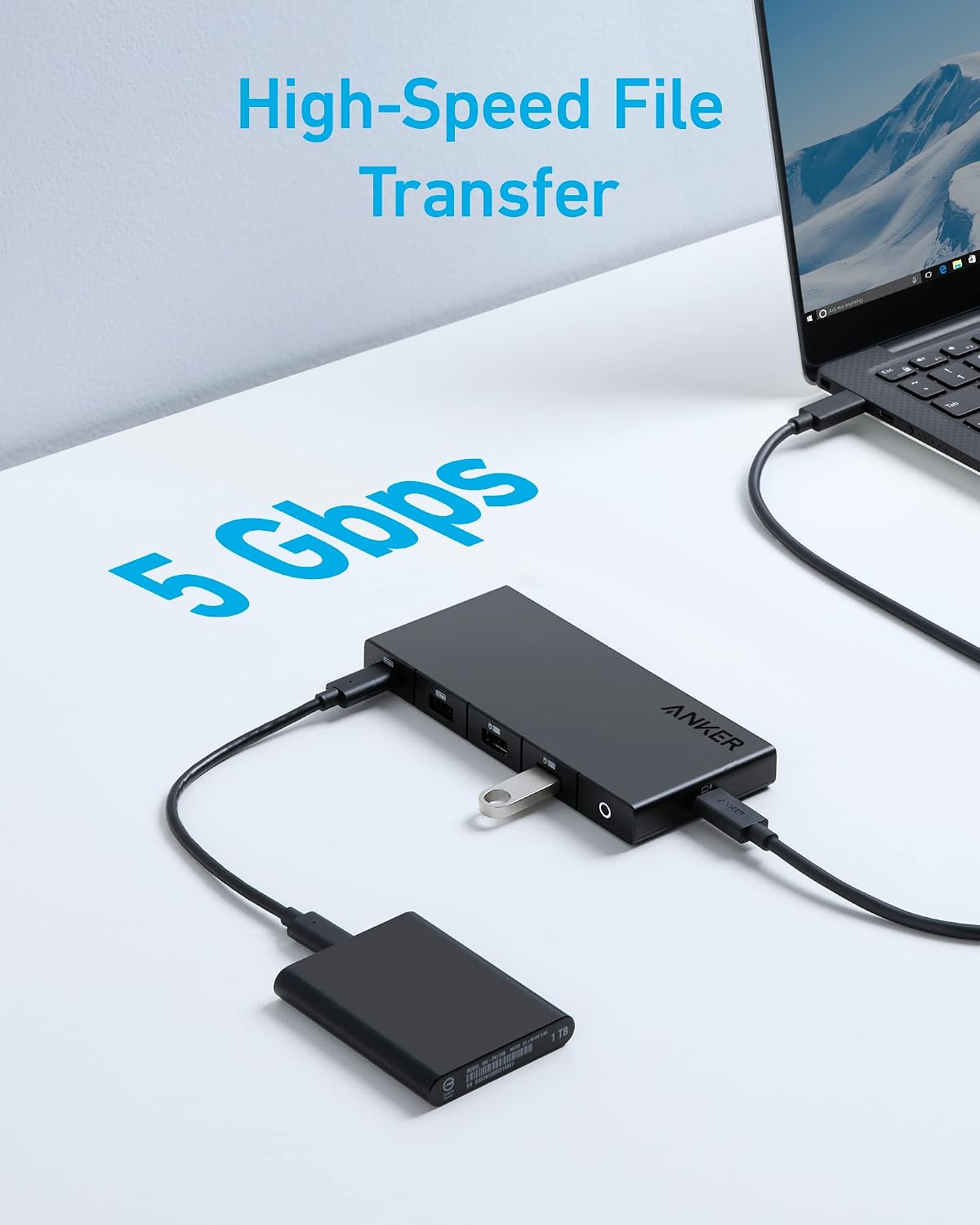 Anker USB-C Hub, 10-in-1 USB Hub, Dual Display with Dual 4K HDMI Ports - Image 8