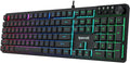 Redragon K521-E Gaming Keyboard with Knob, RGB 104 Keys Wired Keyboard | Mechanical Feeling Keyboard, 12 Multimedia Keys, Anti-Ghosting, Programmable Software, Compatible with PC, PS4/5, Xbox by REDRAGON