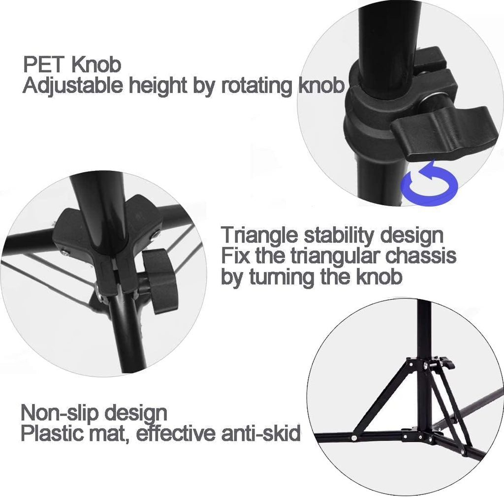 Coret Mini Projector Stand, Portable Camera Holder with 360 Rotatable Head, Adjustable Height 26-60in - Image 7