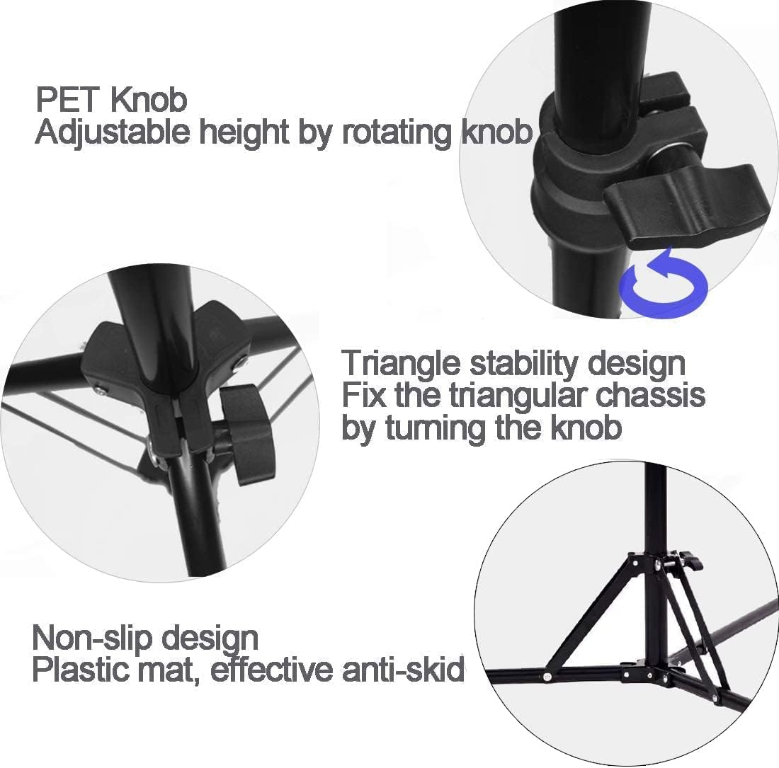 Coret Mini Projector Stand, Portable Camera Holder with 360 Rotatable Head, Adjustable Height 26-60in - Image 7